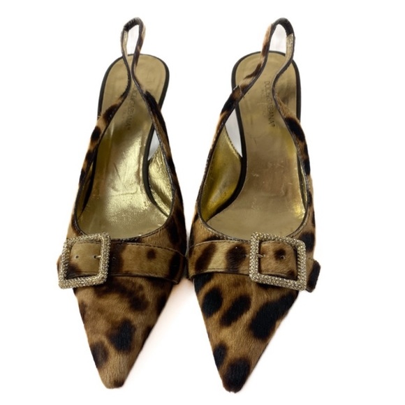 Dolce & Gabbana Animal Print Heels - Picture 1 of 6
